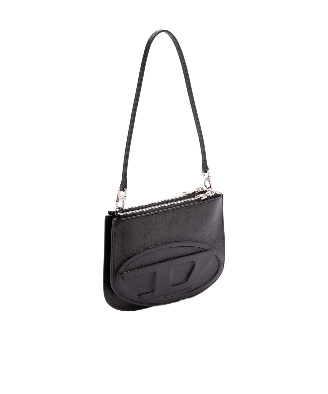 Shop Diesel 1dr Twin Shoulder Bag In Black