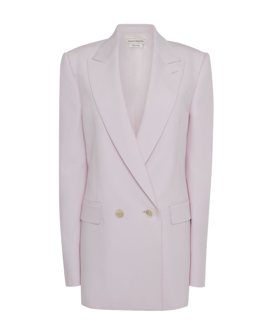 Alexander Mcqueen Doppelreihiger Blazer In Pink
