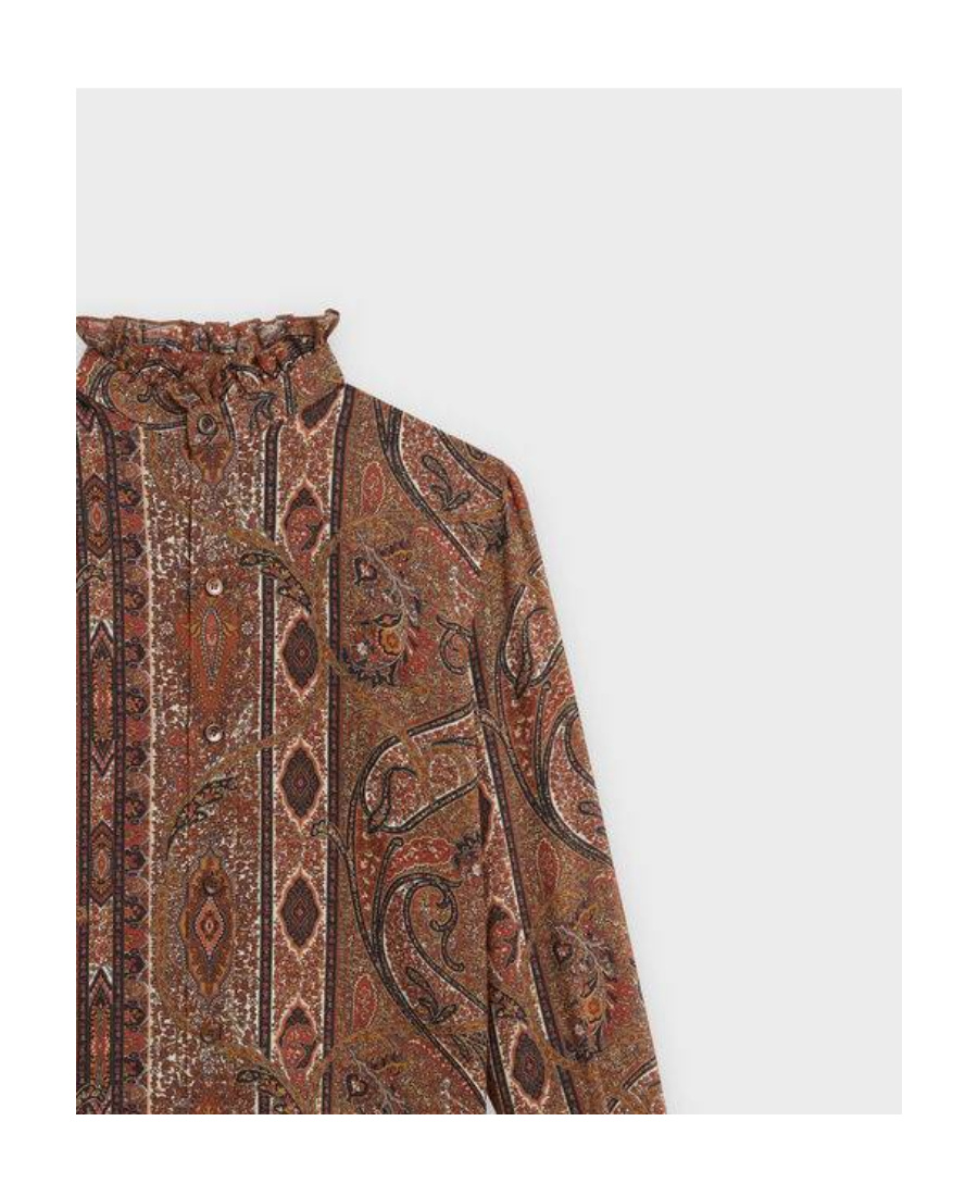 Celine Printed Muslin Blouse