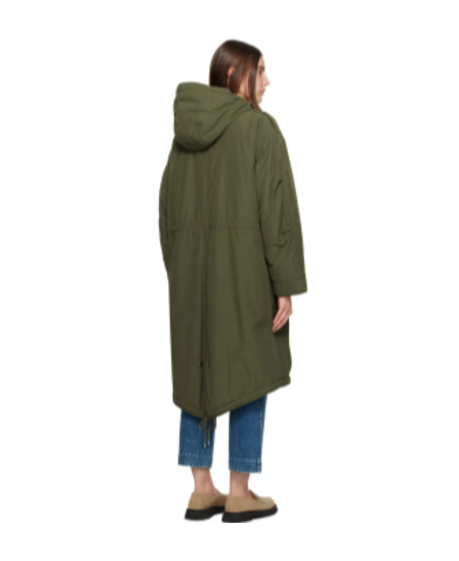 Shop Apc Maxine Two-way Zipper Cotton Suit In Green