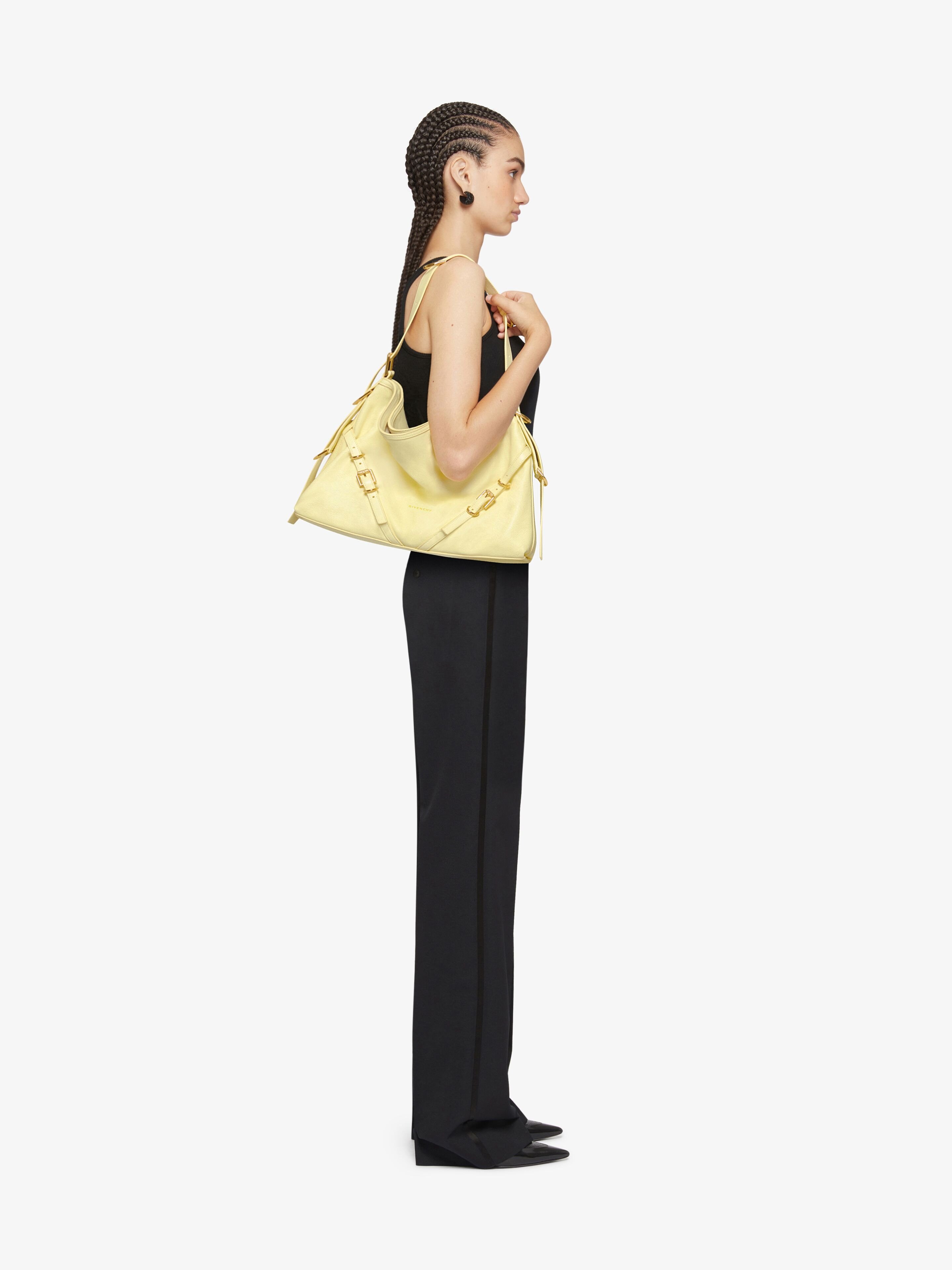 Givenchy Medium Voyou Bag In Leather In Nude
