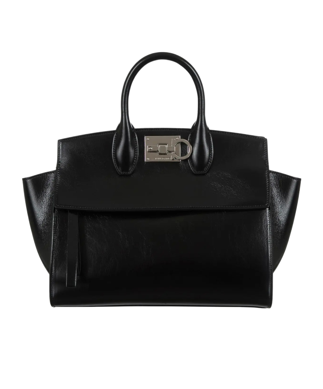 Ferragamo Small Studio Shoulder Bag In Black