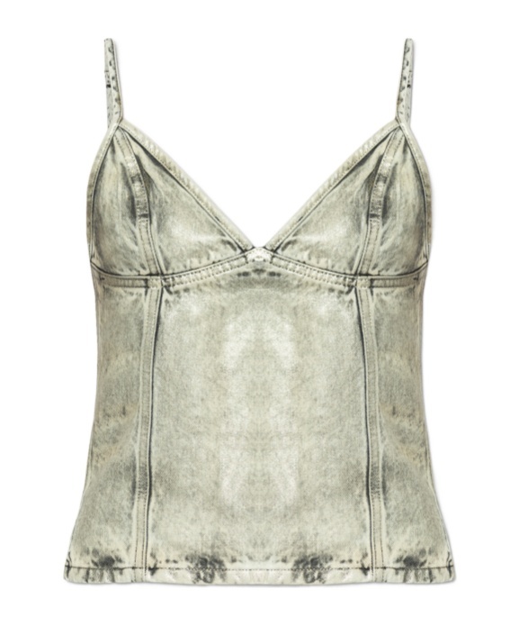Shop Diesel De-fulsy-s Tank Top In Nude