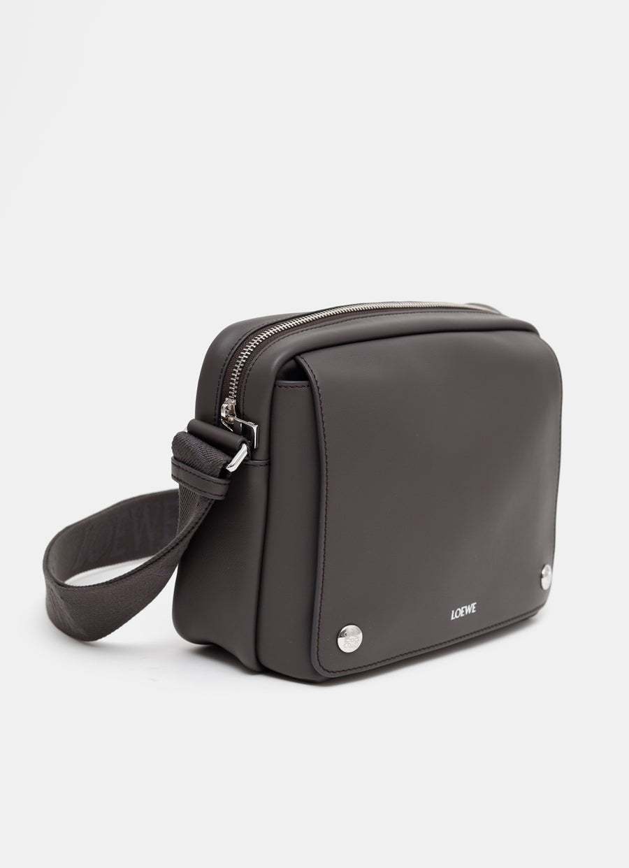 Loewe Medium Zip Messenger Bag In Black