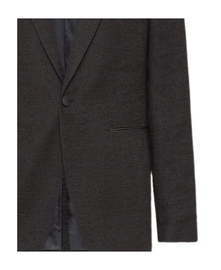 Ferragamo Lapel Suit Jacket In Black