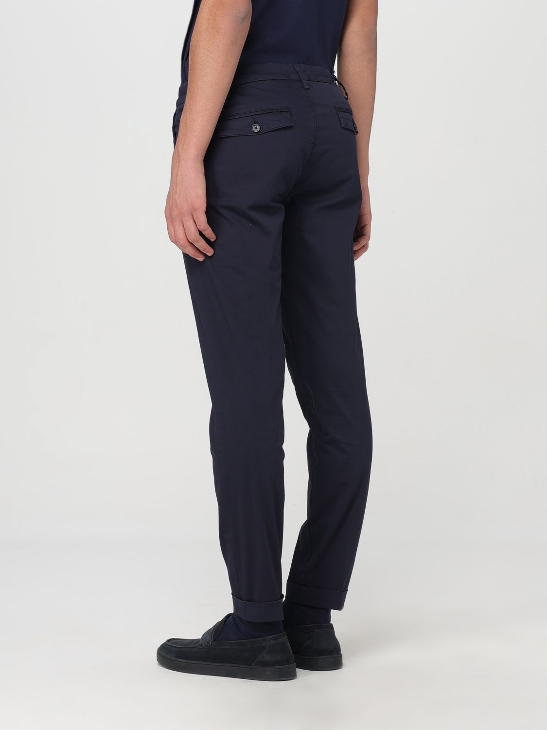 Fay Logo Casual Pants In Black