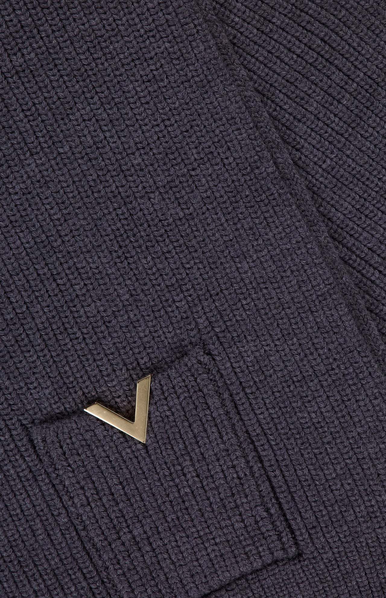 Valentino Knitted Scarf In Black