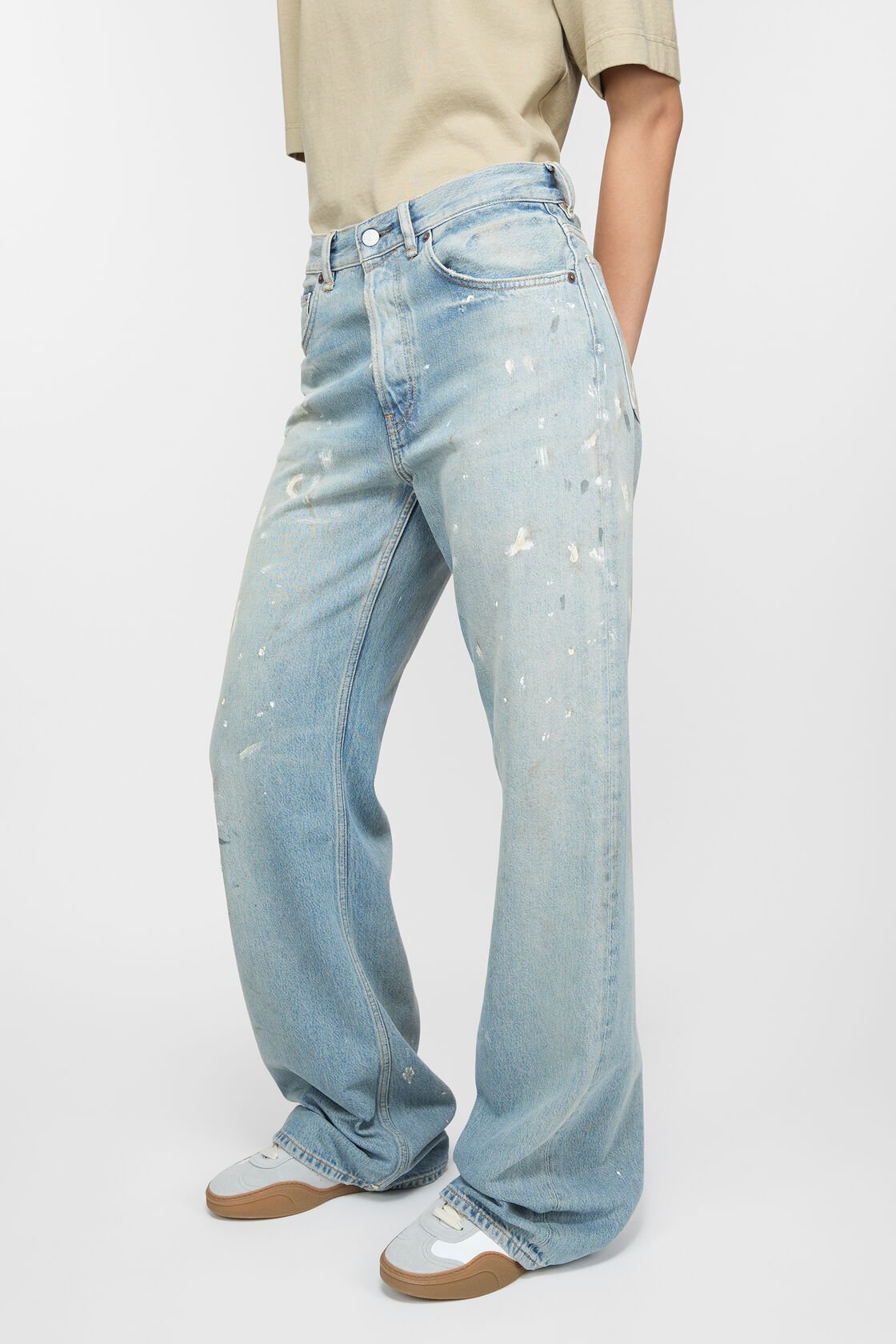 Acne Studios Baggy Jeans In Gray