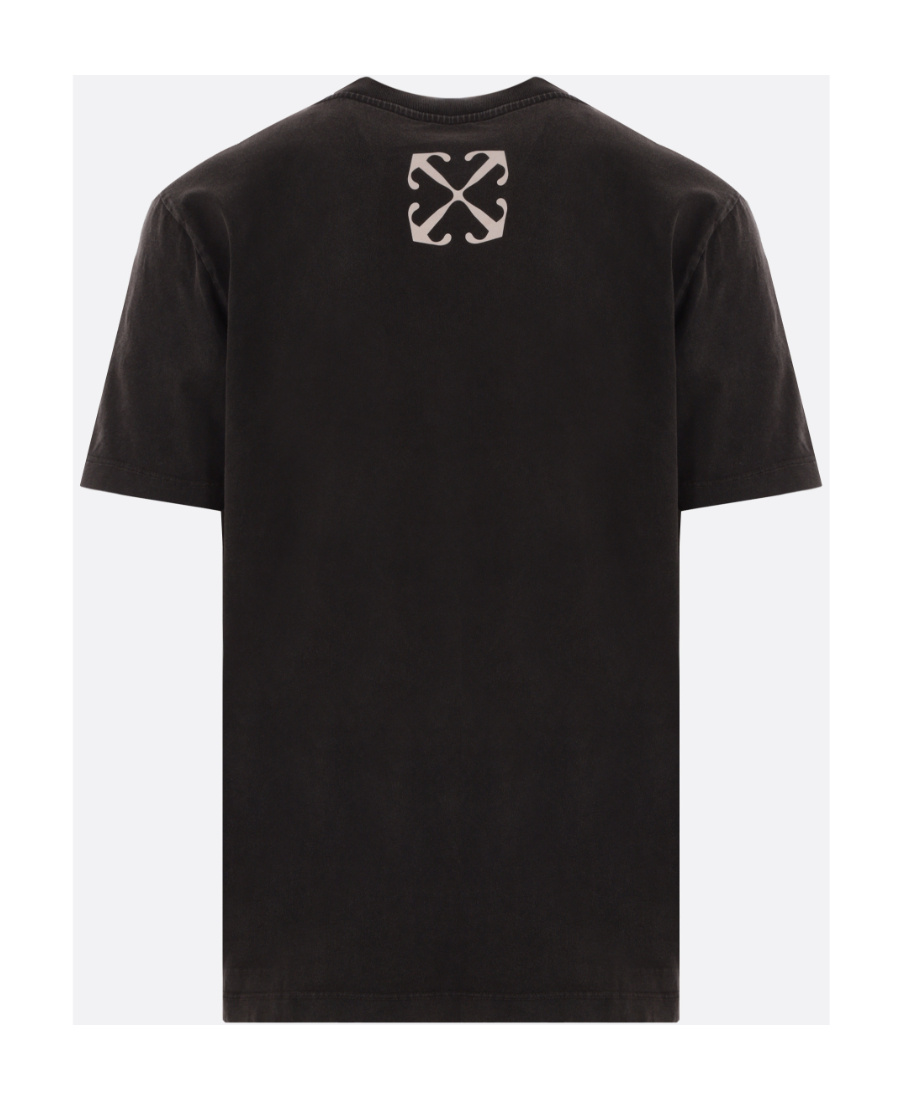 Off-white Arrows-motif Short-sleeve T-shirt In Black