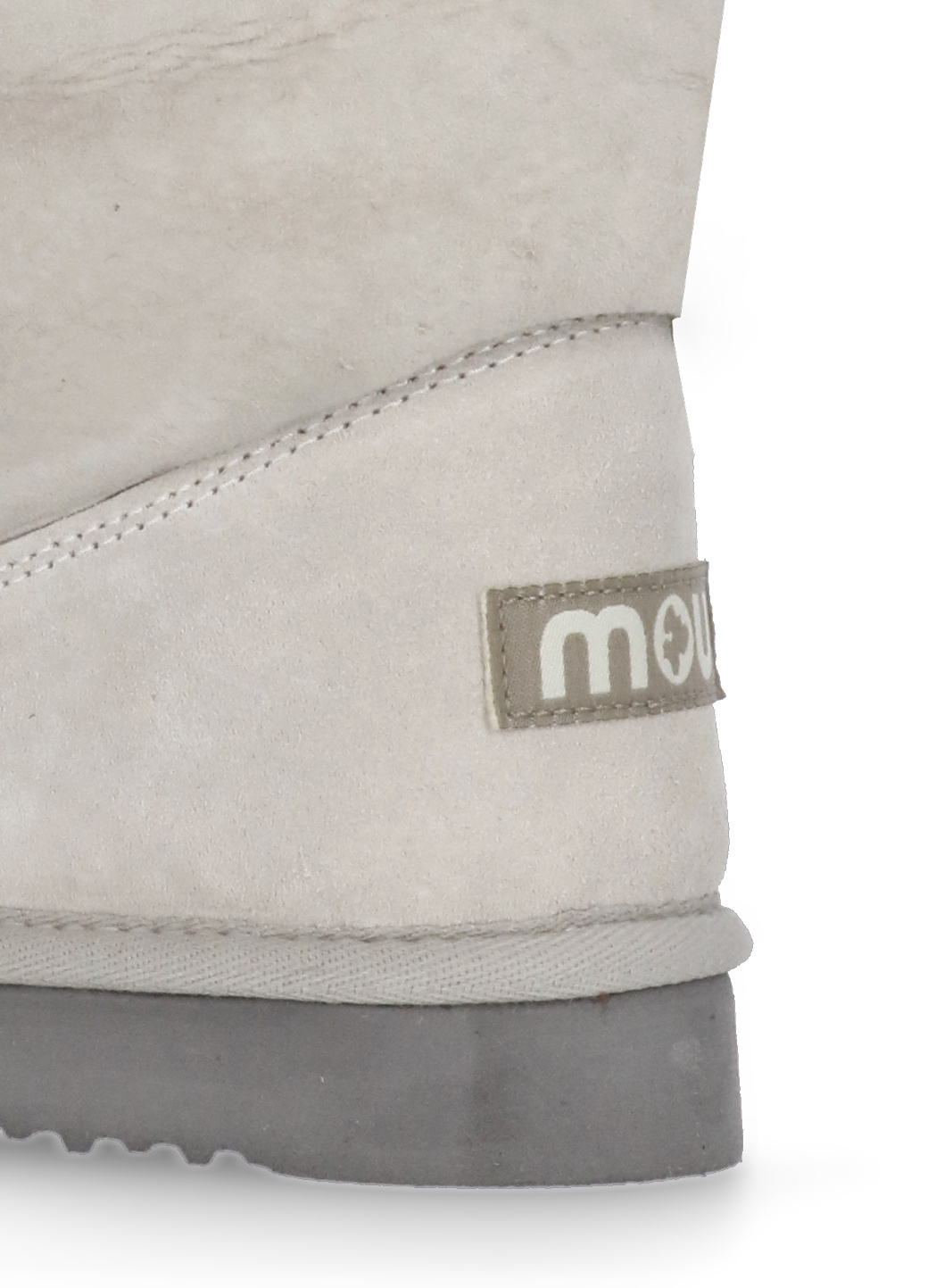 Mou Round-head Short Boots In Gray