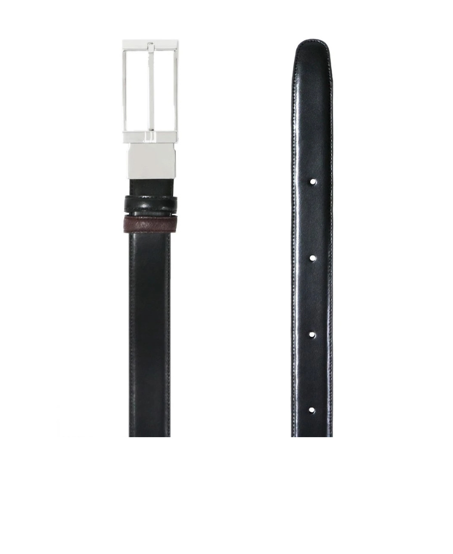 Shop Dunhill Needle Buckle Belt In Black