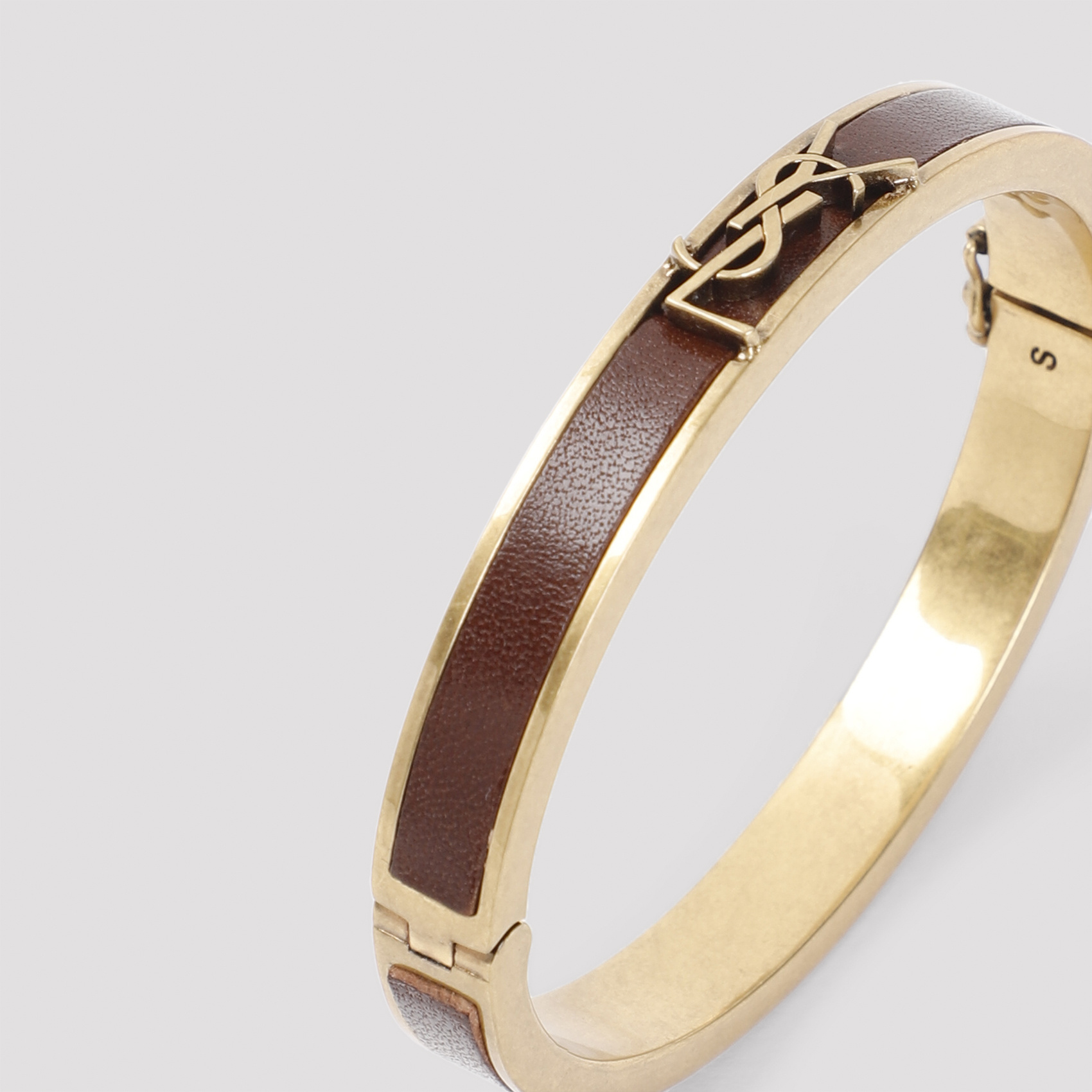 Saint Laurent Logo Bracelet In Yellow