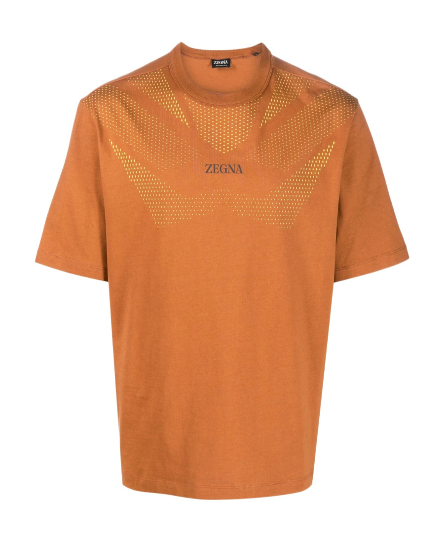ZEGNA GEOMETRIC PATTERN-PRINT T-SHIRT