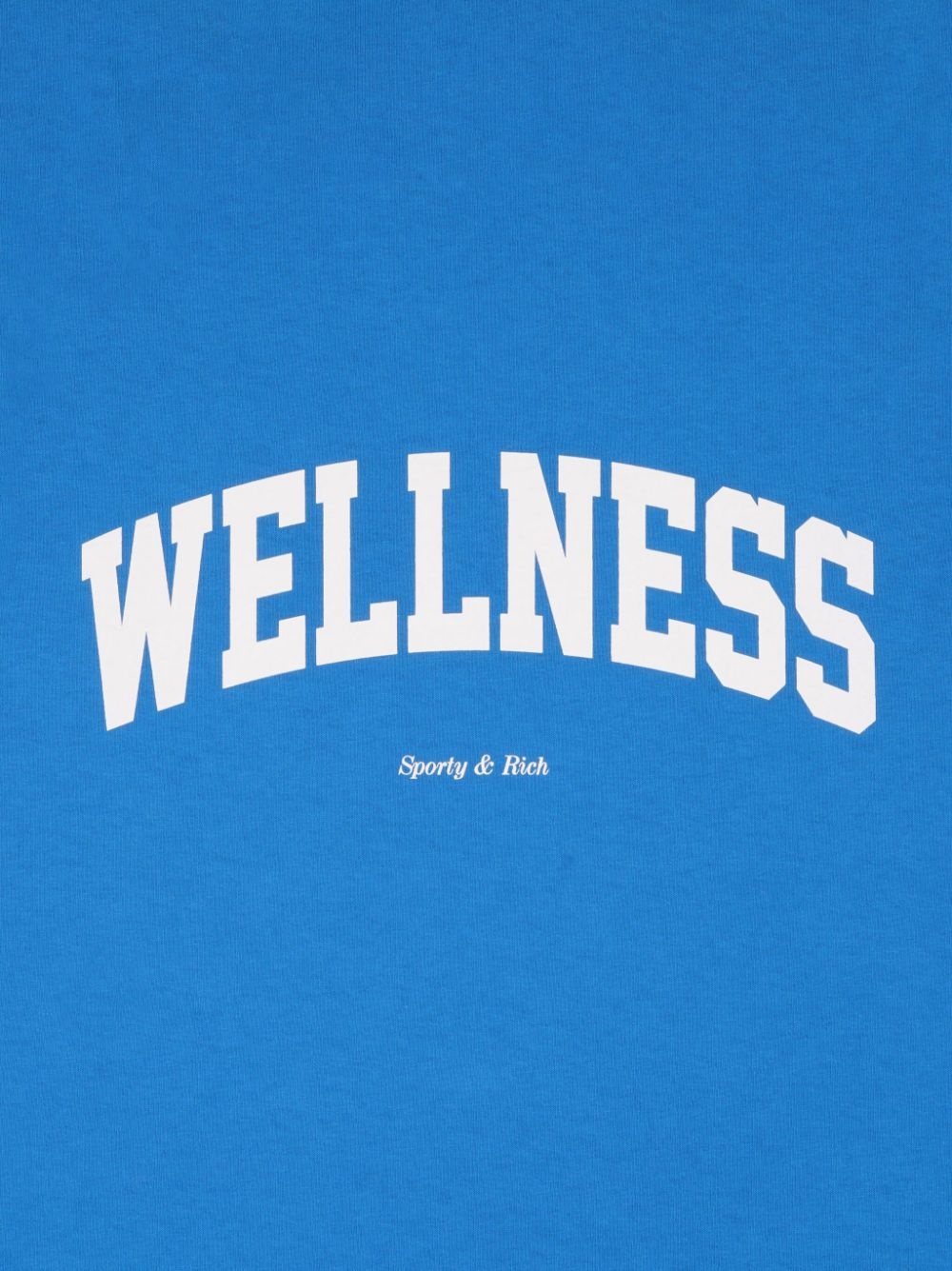 Sporty And Rich Logo-print Cotton T-shirt In Blue