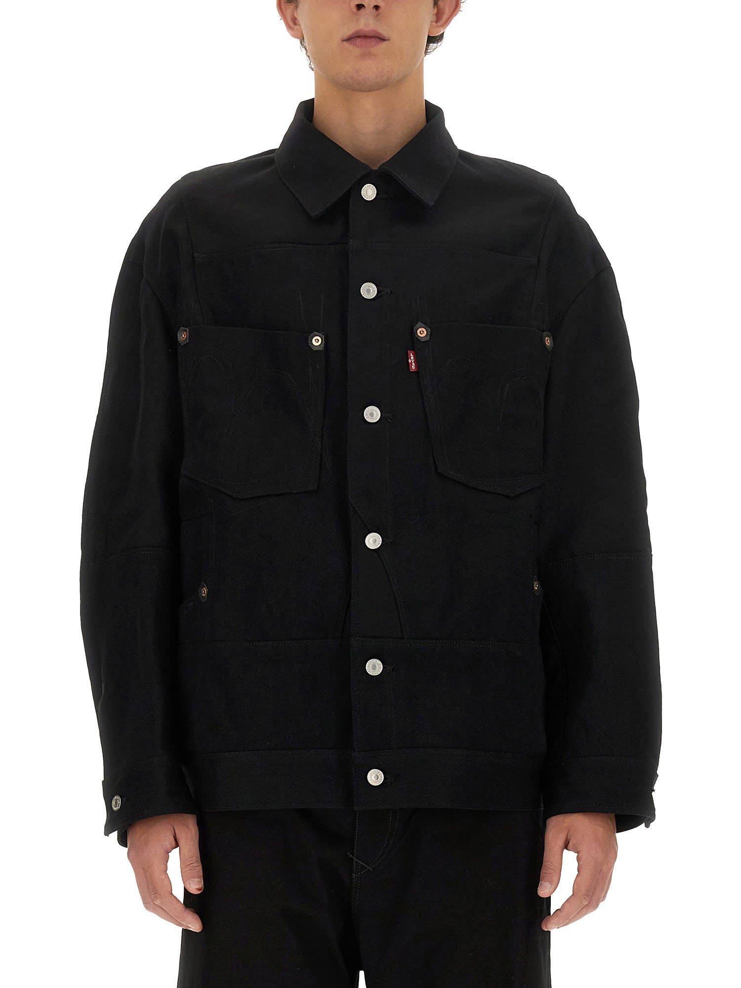 Junya Watanabe Relaxed-fit Wool Jacket In Black