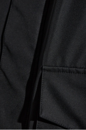 Giorgio Armani Long Sleeve Casual Jacket In Black