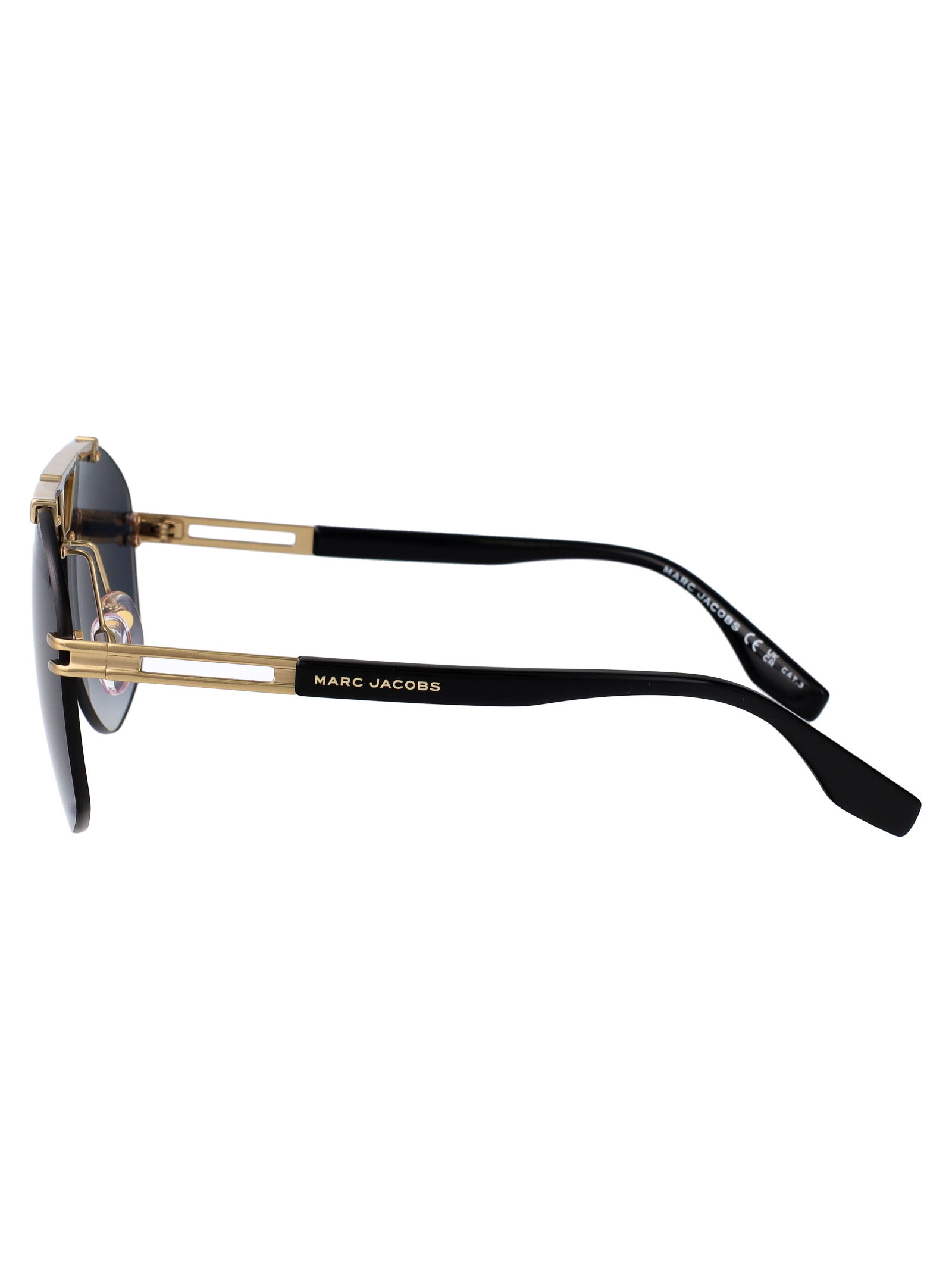 Marc Jacobs Full Frame Sunglasses In Gold