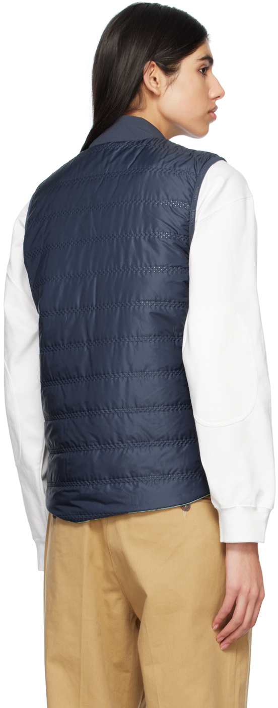 Lacoste Womenâs Sport Reversible Golf Vest - 32 In Blue