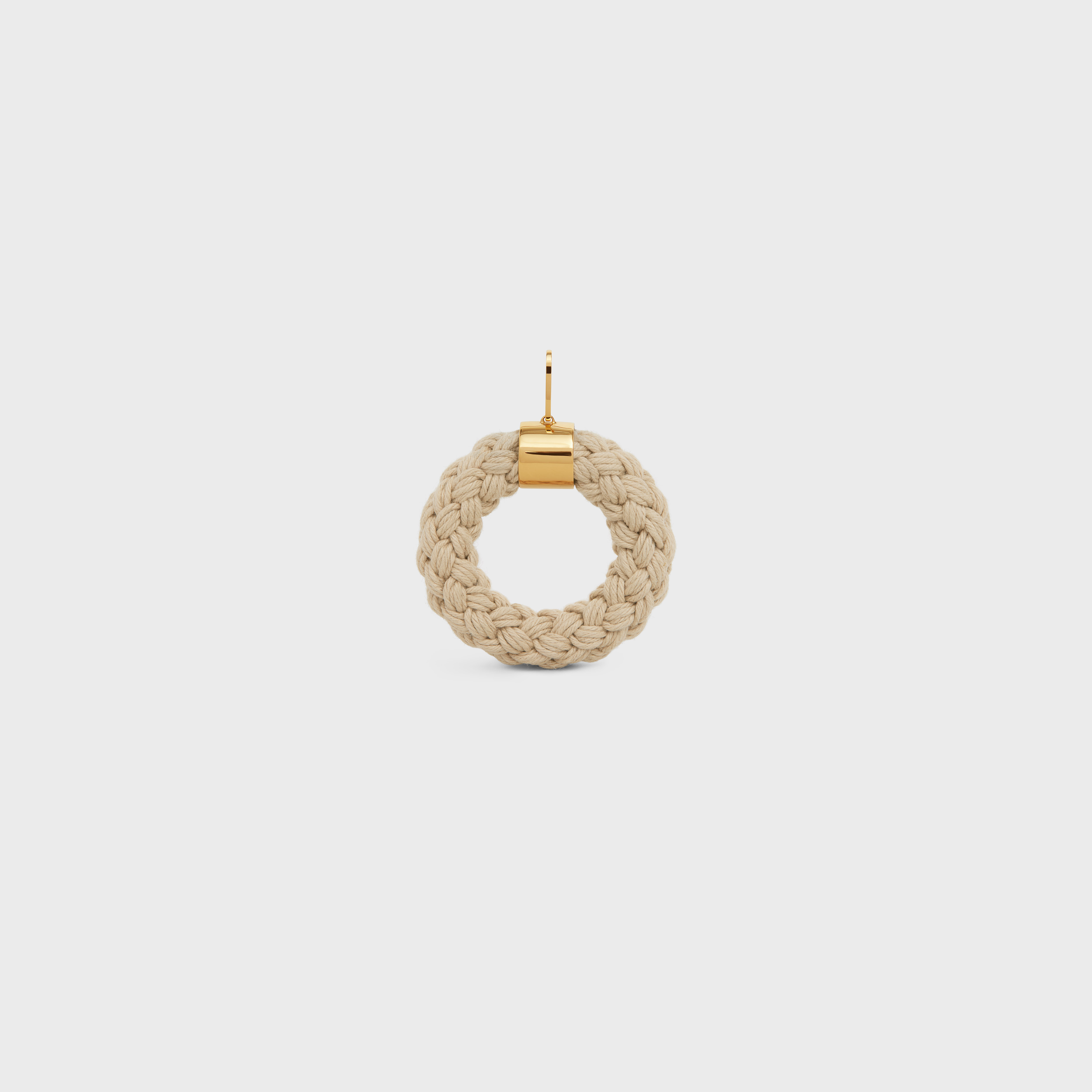 Celine Separables Rope Knit Pendant In Yellow