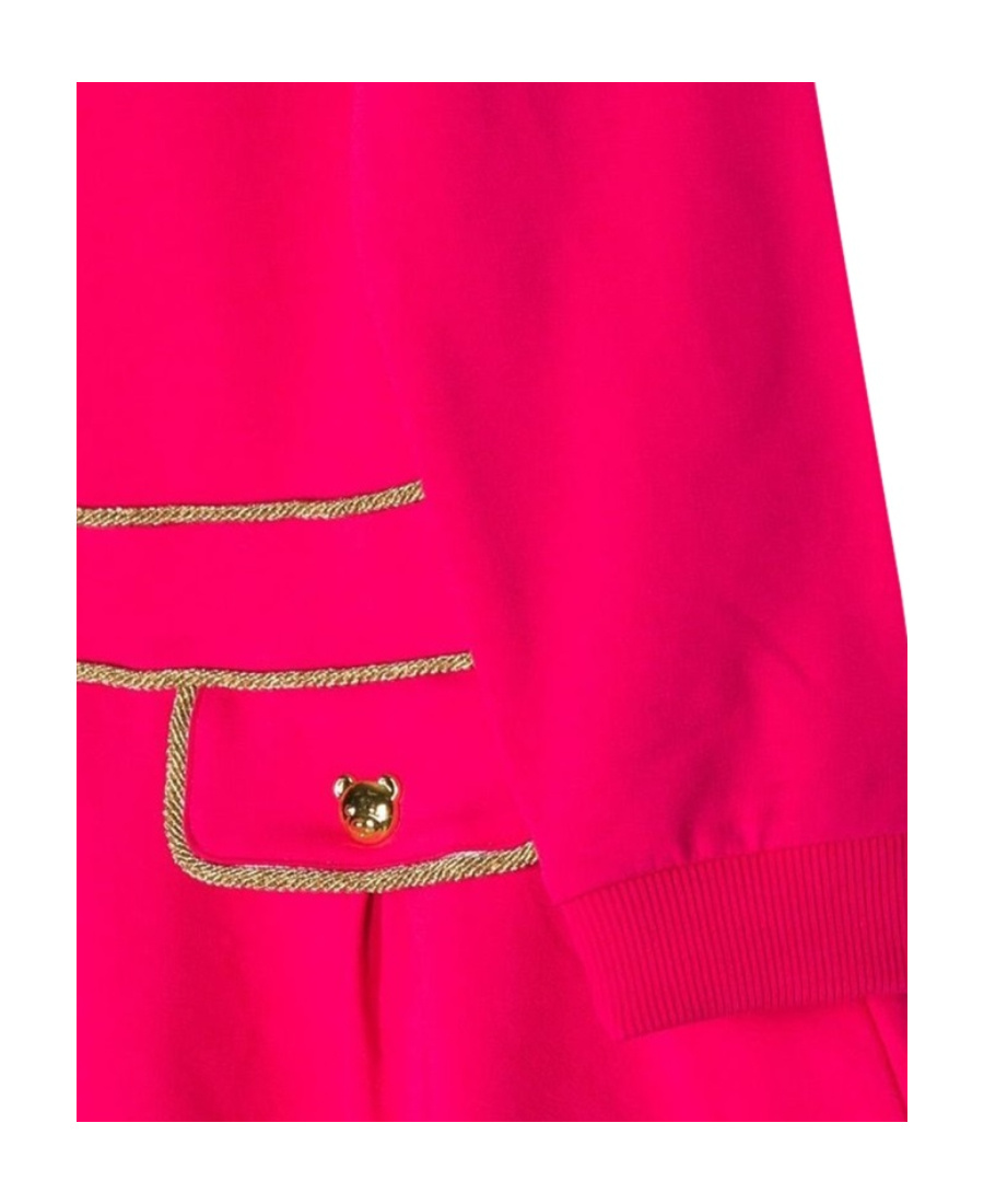 MOSCHINO LOGO-EMBROIDERED SWEATSHIRT DRESS