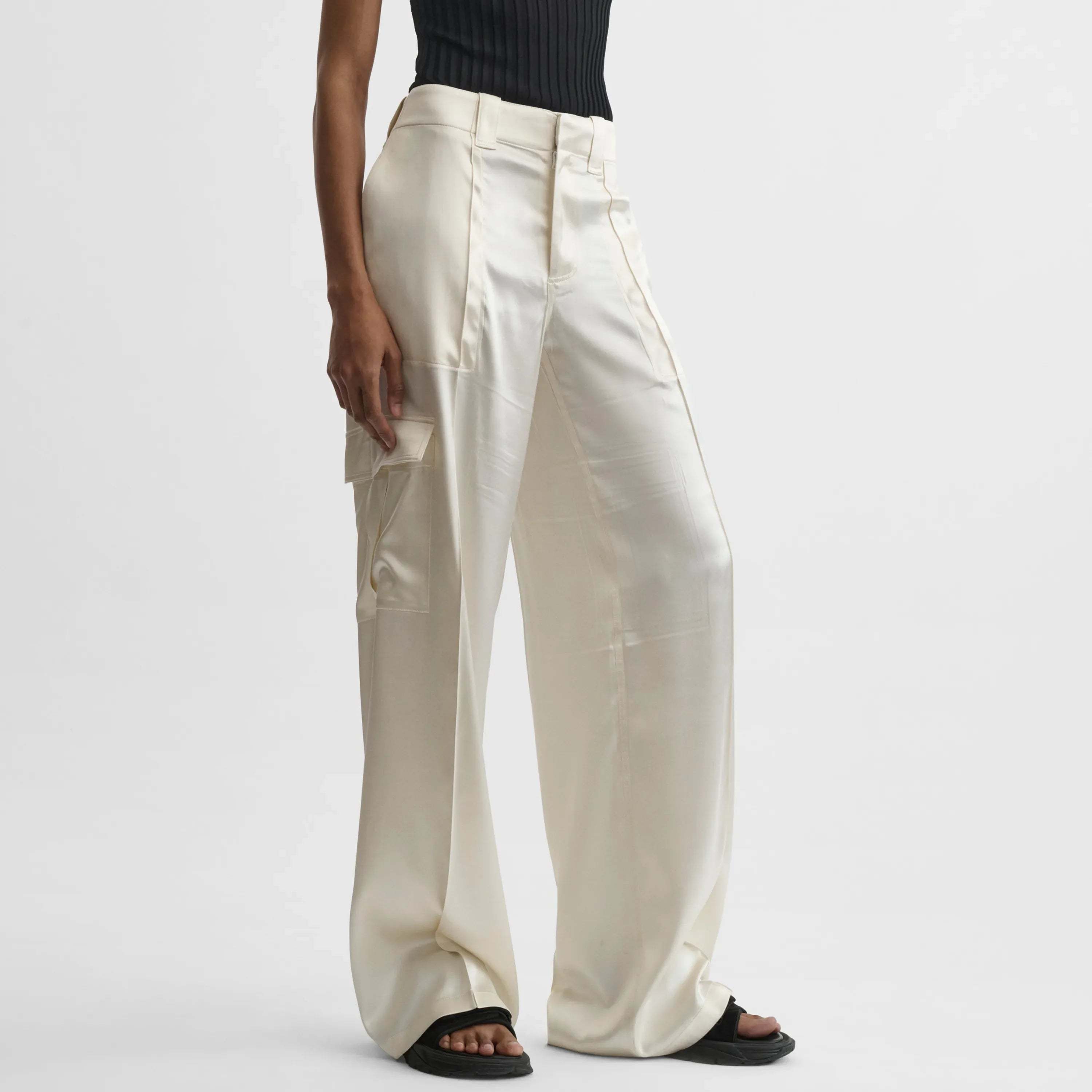 PHOEBE PHILO BELT LOOPS SLACKS