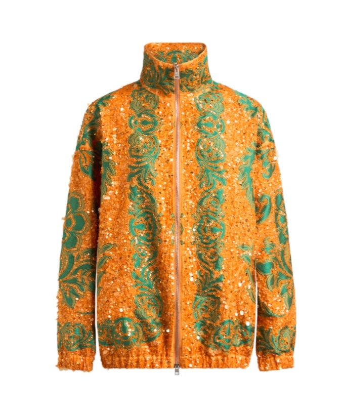 Etro Bomberjacke Mit Pailletten Bestickt Allover