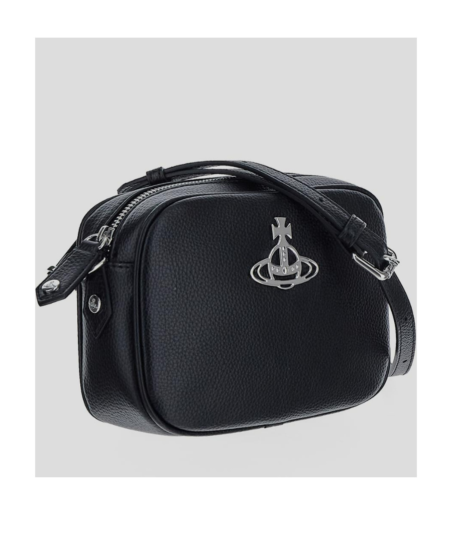 Vivienne Westwood Anna Orb-plaque Crossbody Bag In Black