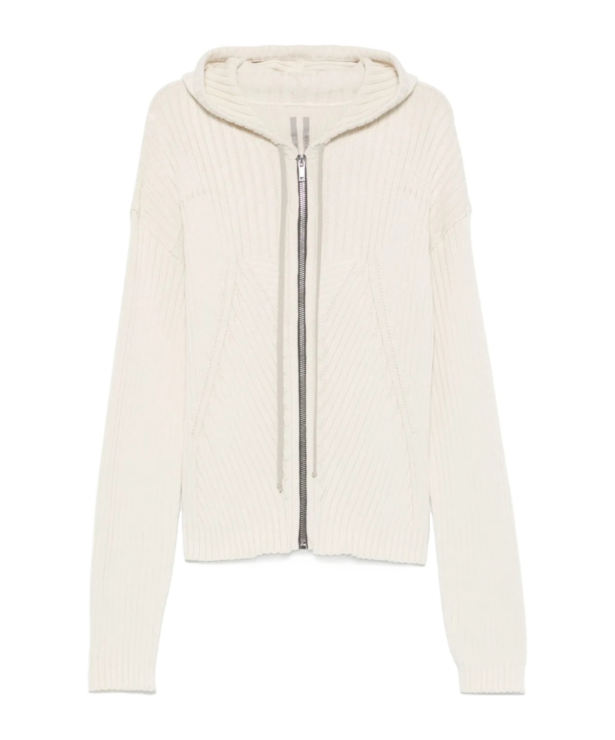 Rick Owens Zip-up Cardigan In White