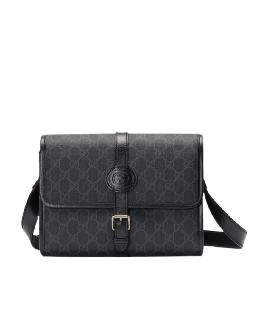 Gucci Gg-canvas Messenger Bag In Black
