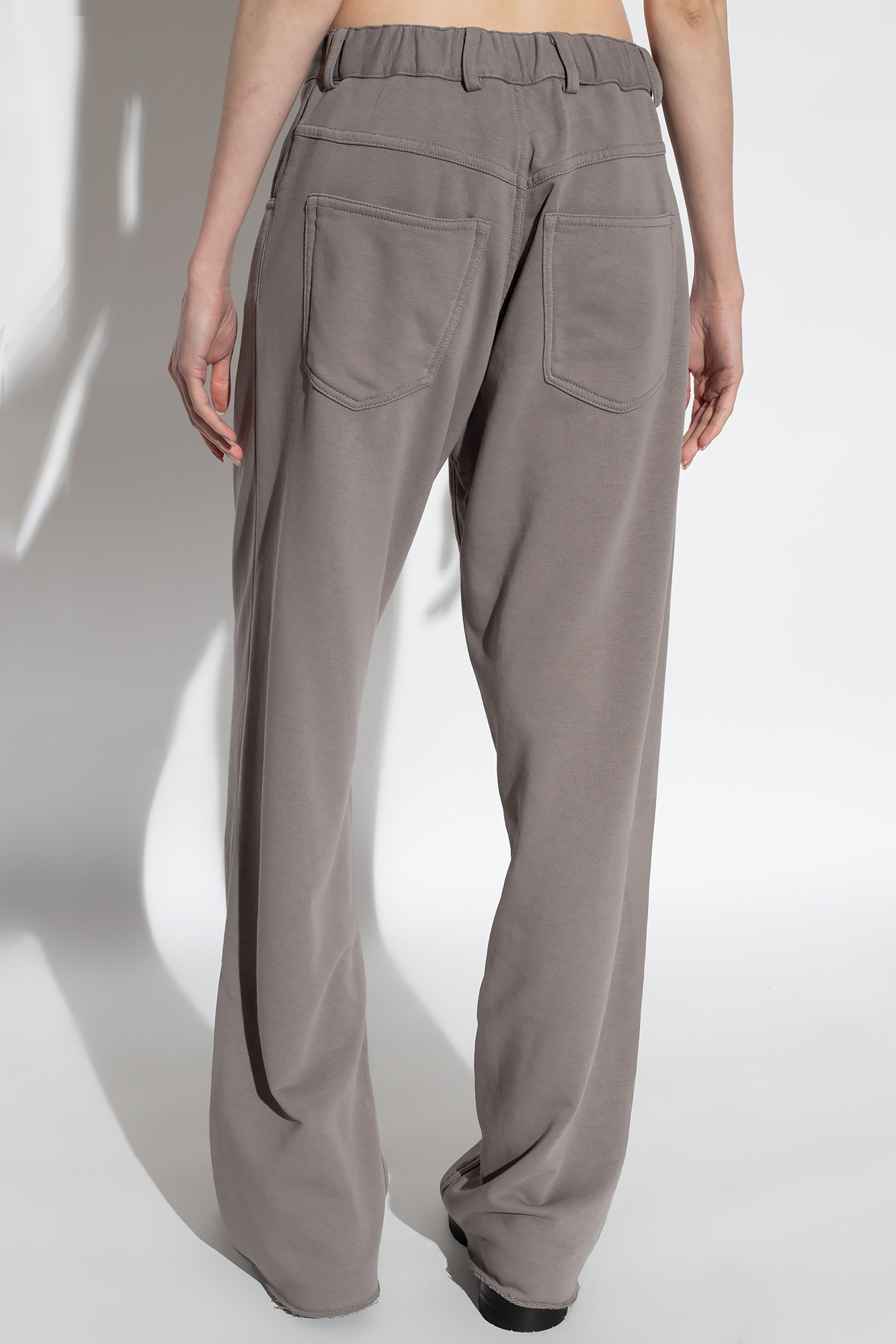 MM6 MAISON MARGIELA STRAIGHT-LEG COTTON-JERSEY TROUSERS