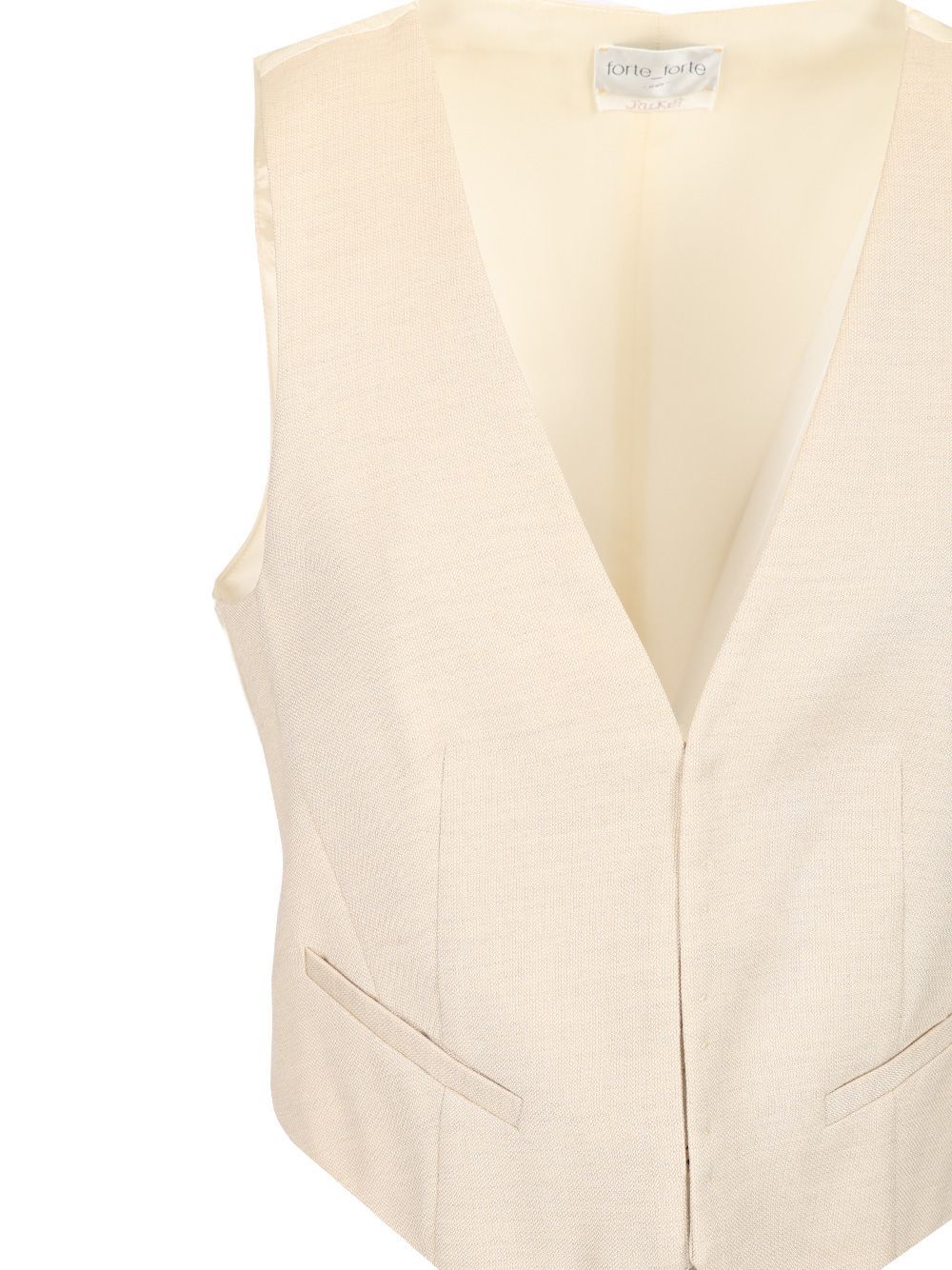 Forte Forte Wool And Viscose Vest In Beige
