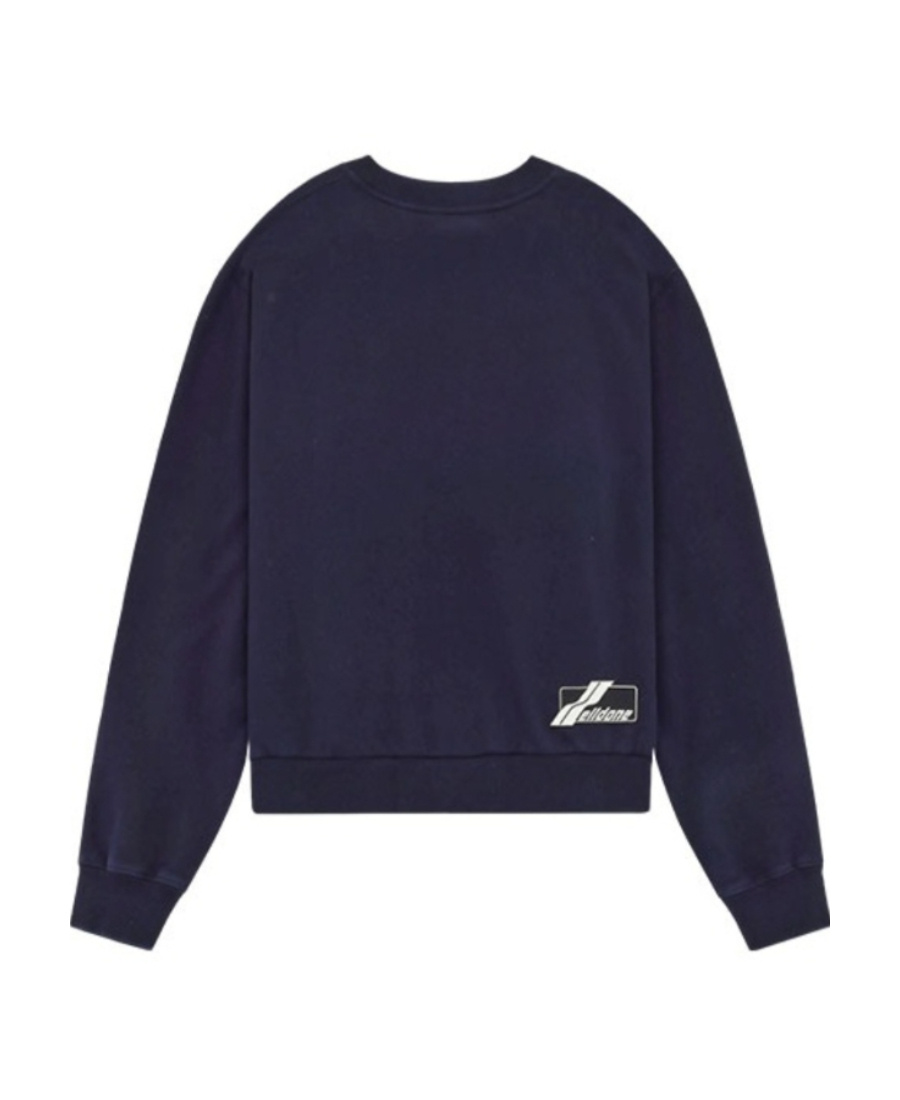 We11 Done Logo-print Long-sleeve Sweatshirt In Black