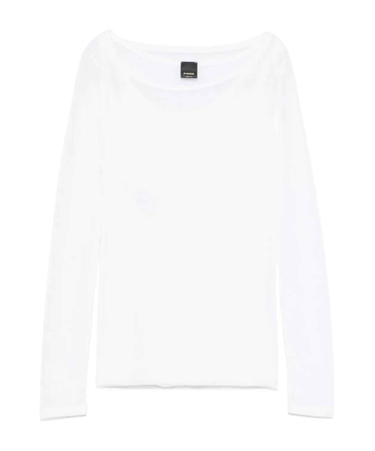 Pinko Long-sleeve Gauze T-shirt In White