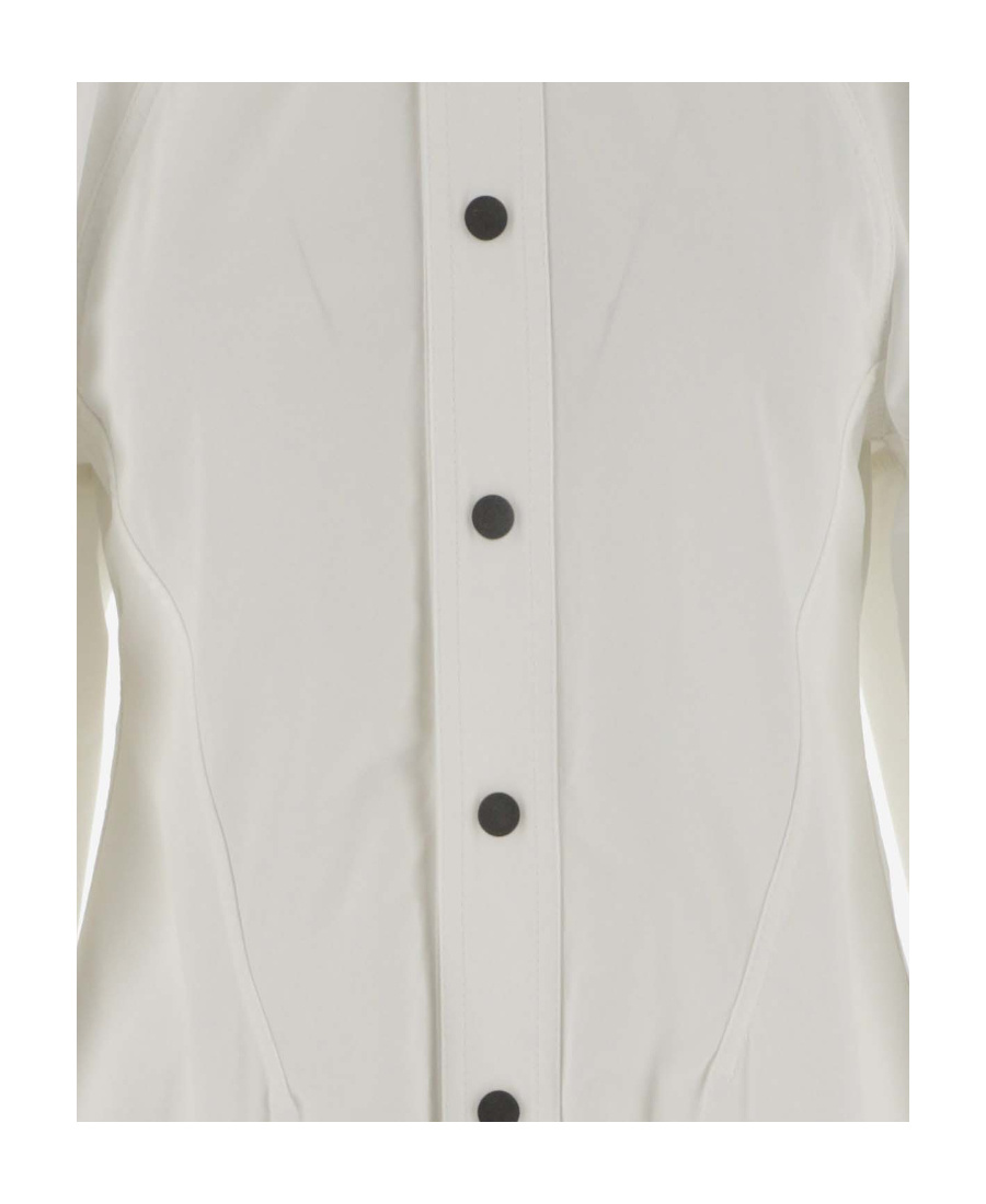 Bottega Veneta Puff-sleeve Button-up Shirt In White