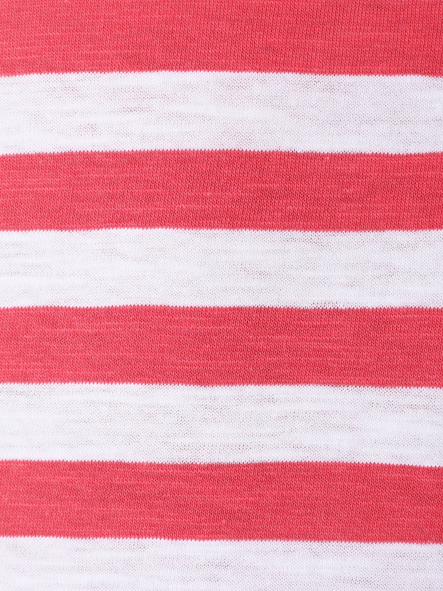 Hugo Boss Striped Short-sleeved T-shirt In Pink