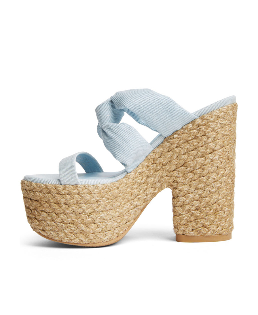 Stuart Weitzman Open Toe Cover Wearing Slope Heel Sandals In Nude