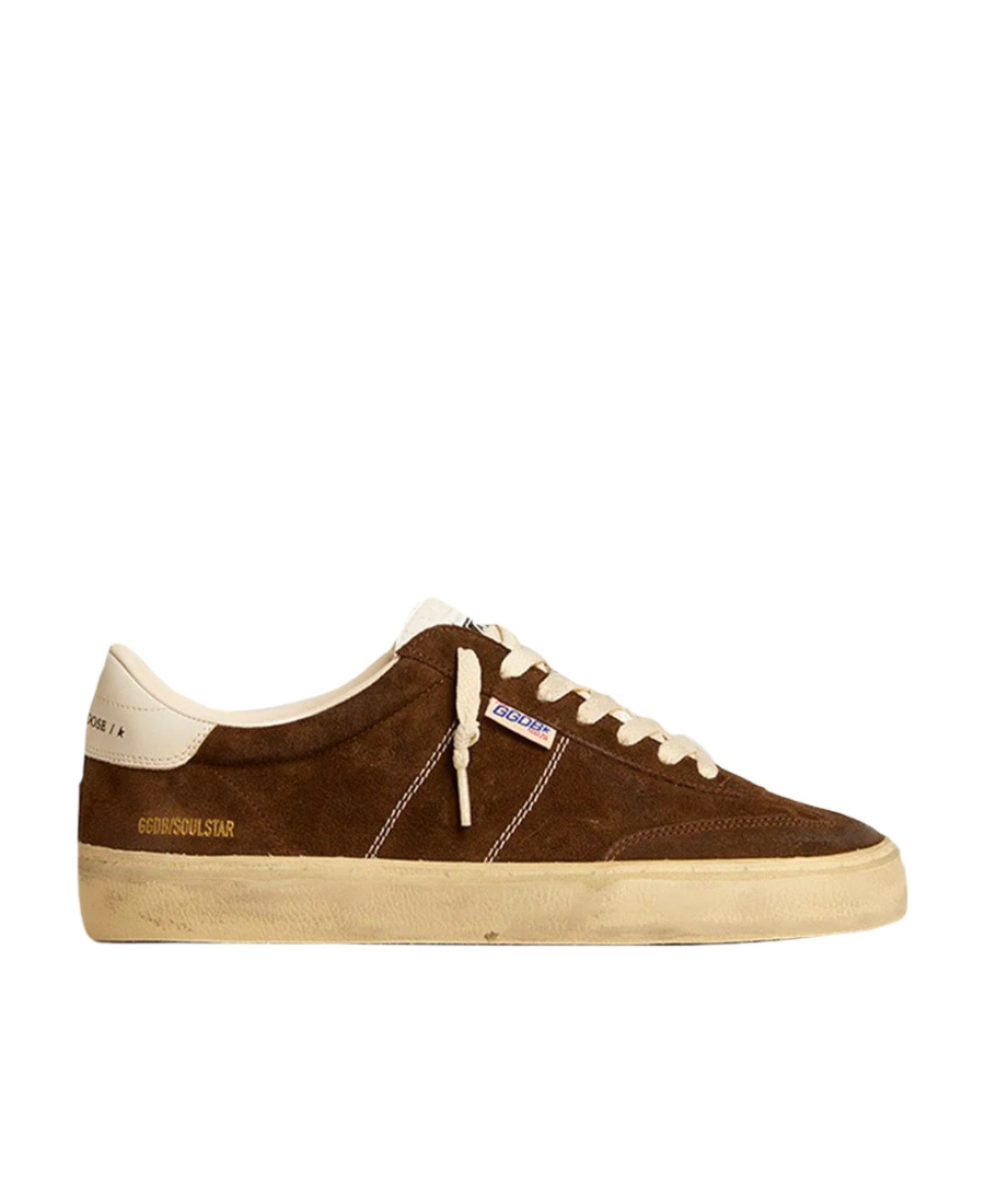 Golden Goose Soul Star Suede Sneakers In Brown