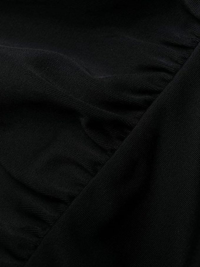 Shop Tom Ford Plunging-v-neck Swimsuit In Black