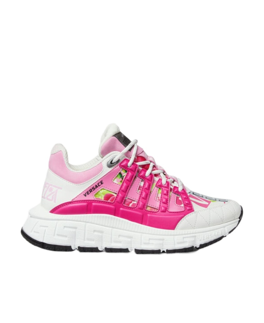 Versace Trigreca Low-top Sneakers In White