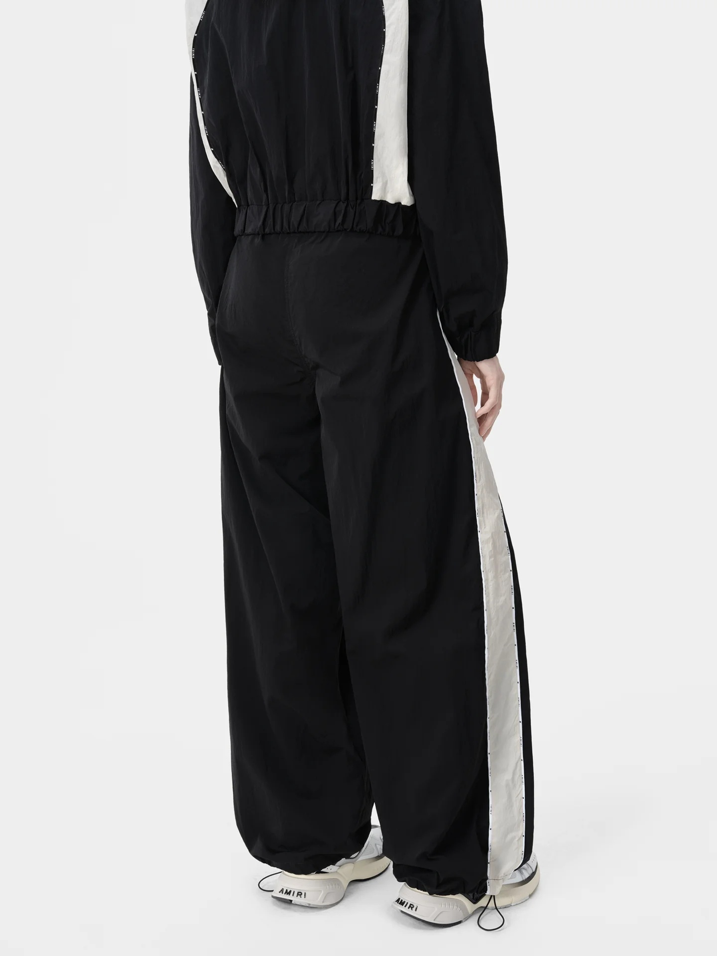 Amiri Raglan Ma Logo Sweatpants In Black