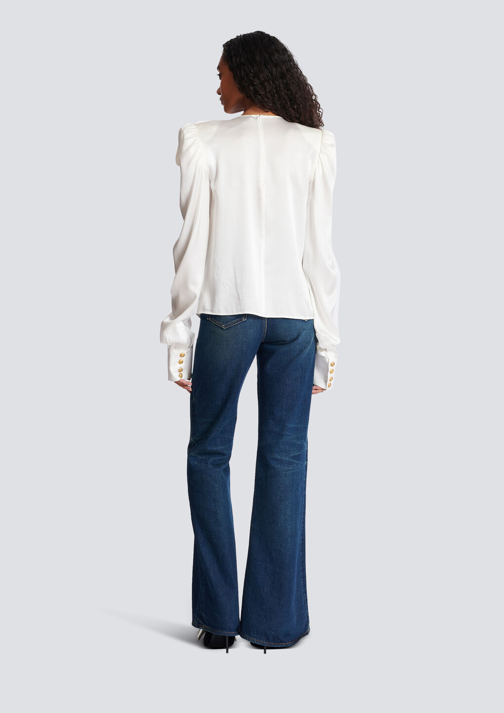 BALMAIN TOP WITH A LARGE BOW