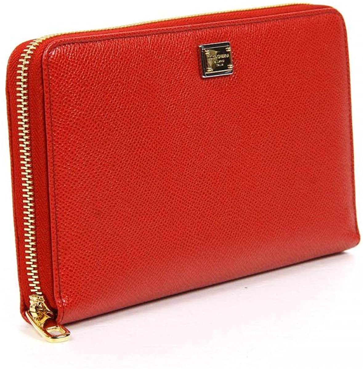 Dolce & Gabbana Logo Details Wallet In Red