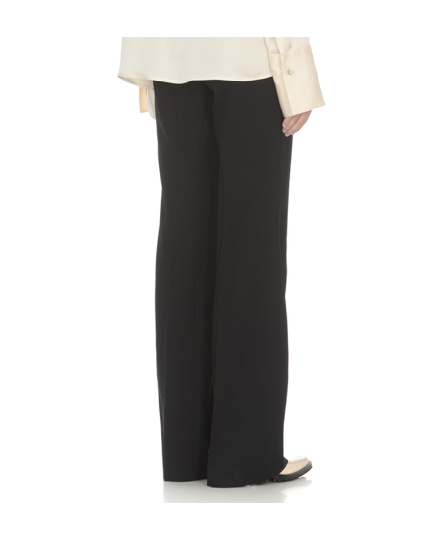 Jil Sander Mid-rise Flared Tailored Trousers In Black
