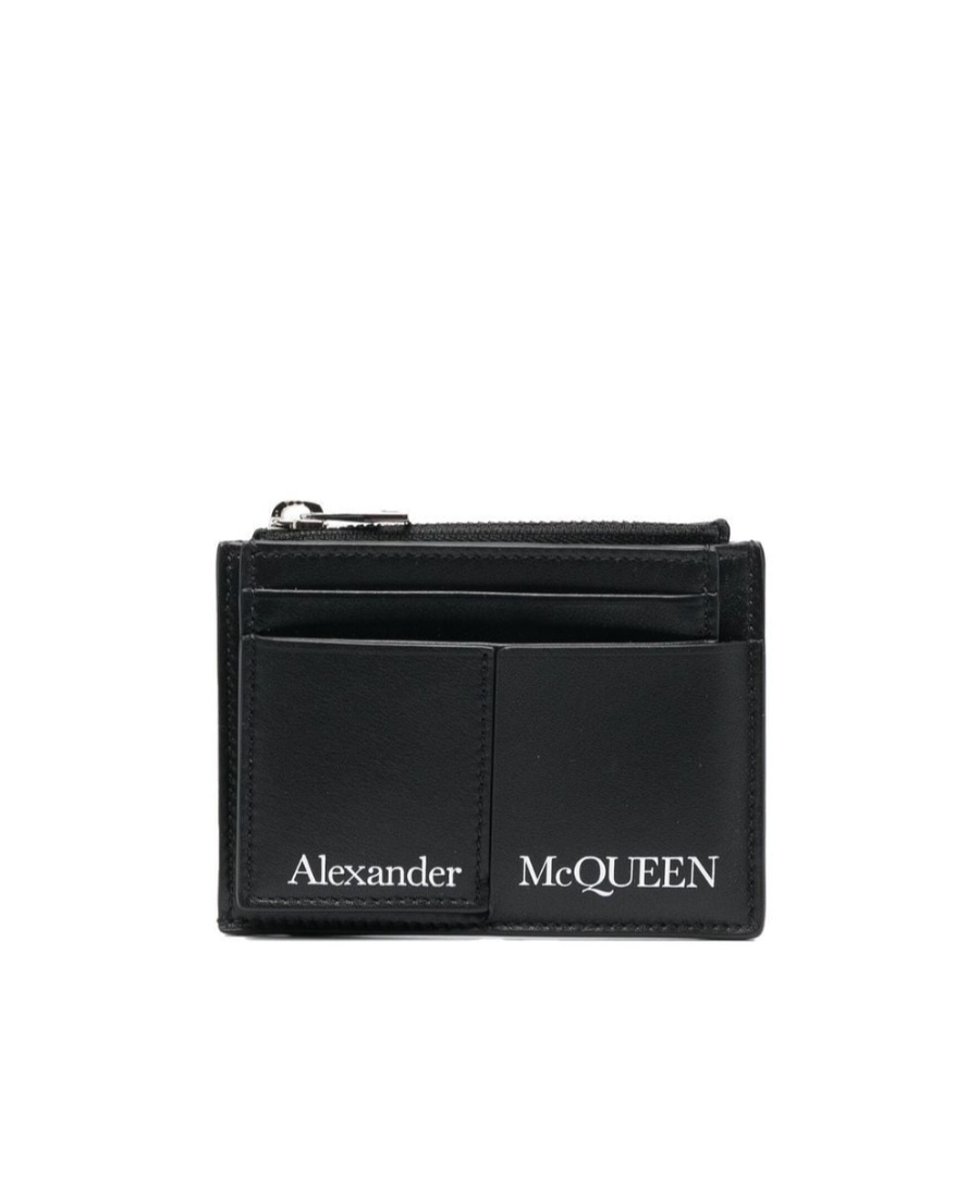Alexander Mcqueen Men's Card Holder In Black