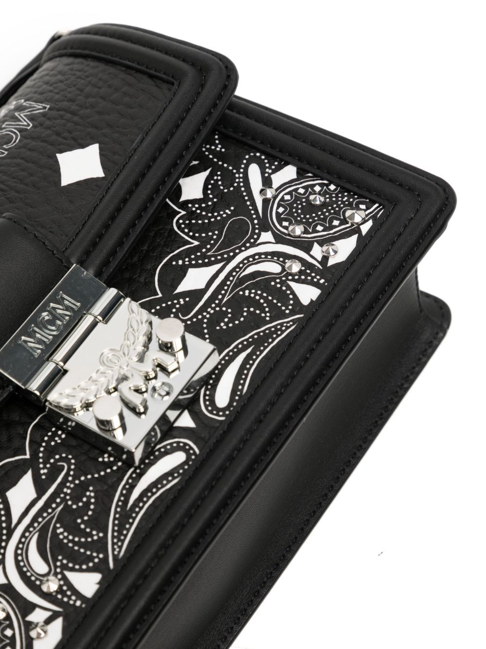 Mcm Tracy Small Shoulder Bag In Black