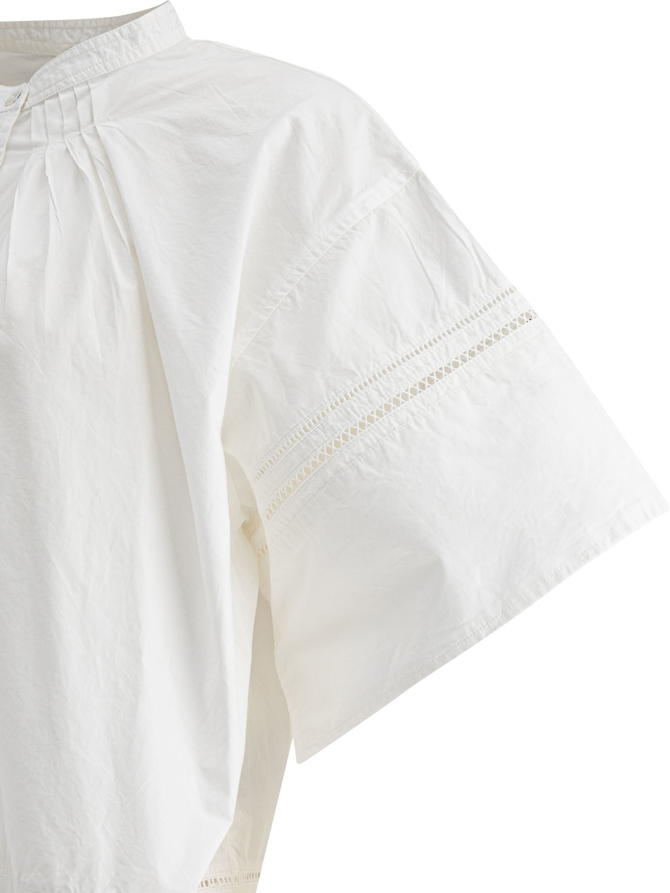 Soeur Cotton Blouse With Wide Slevees