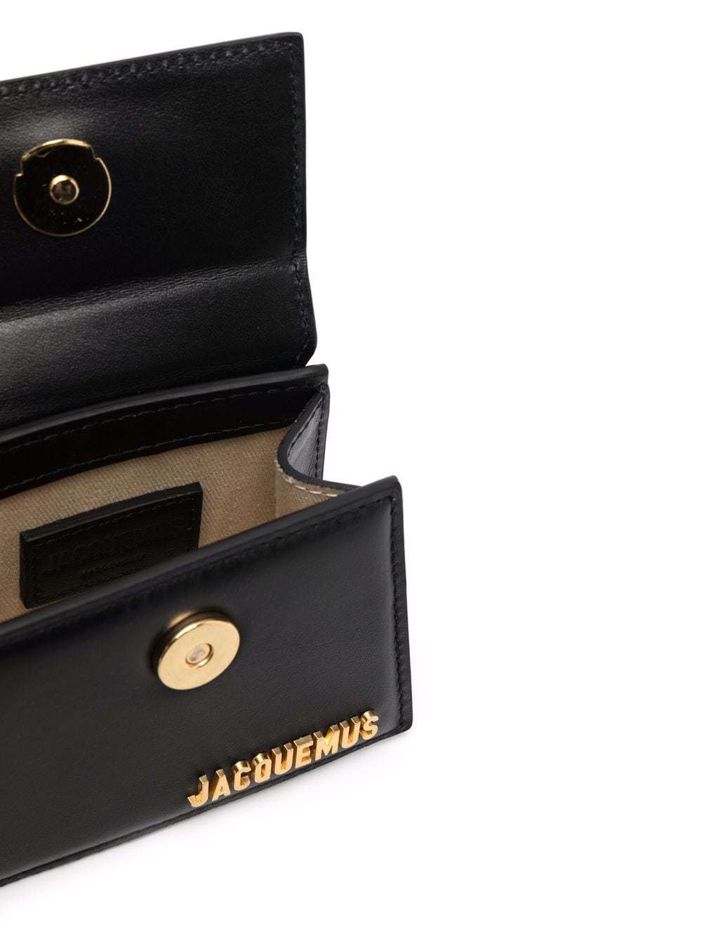 Jacquemus Logo Shoulder Bag In Black