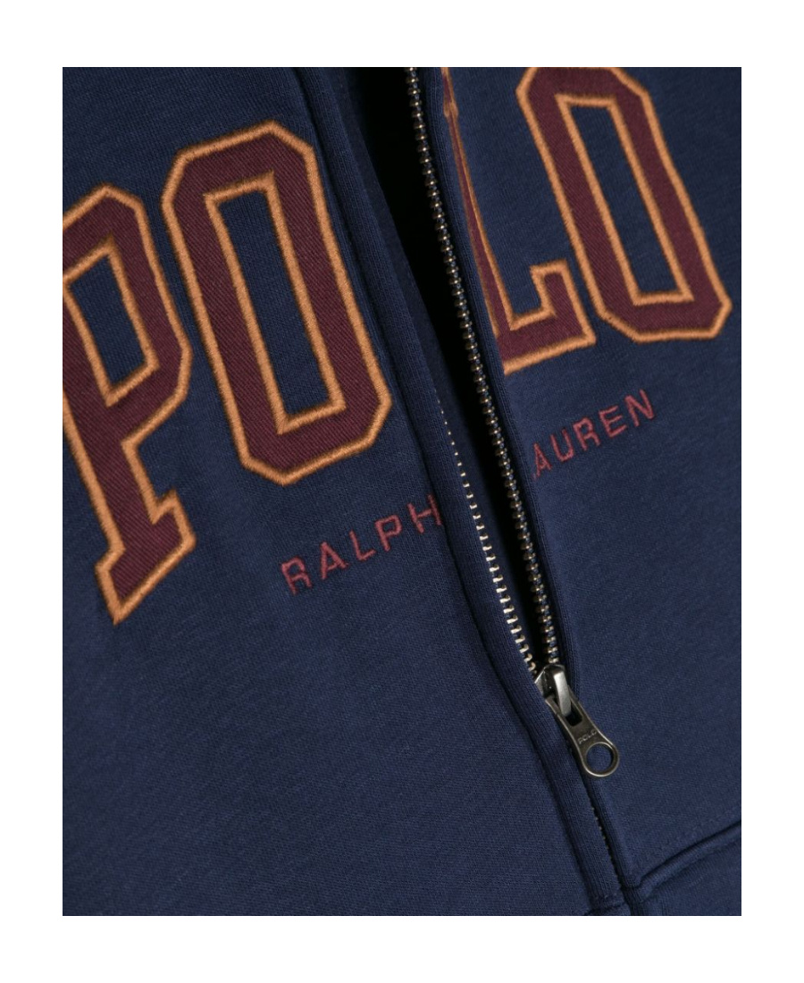 Polo Ralph Lauren Logo-embroidered Cotton Hoodie In Black