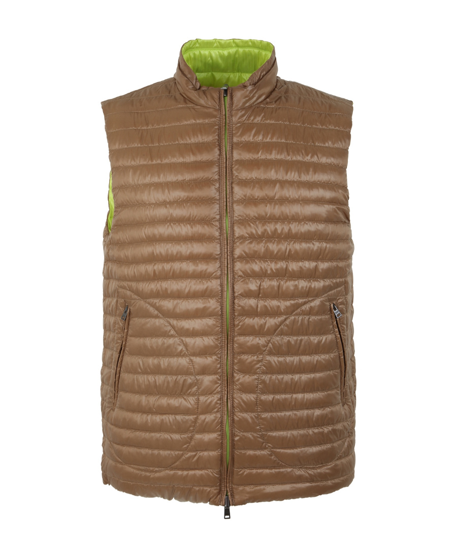 Herno Men's Nylon Ultralight Reversible Gilet In Green