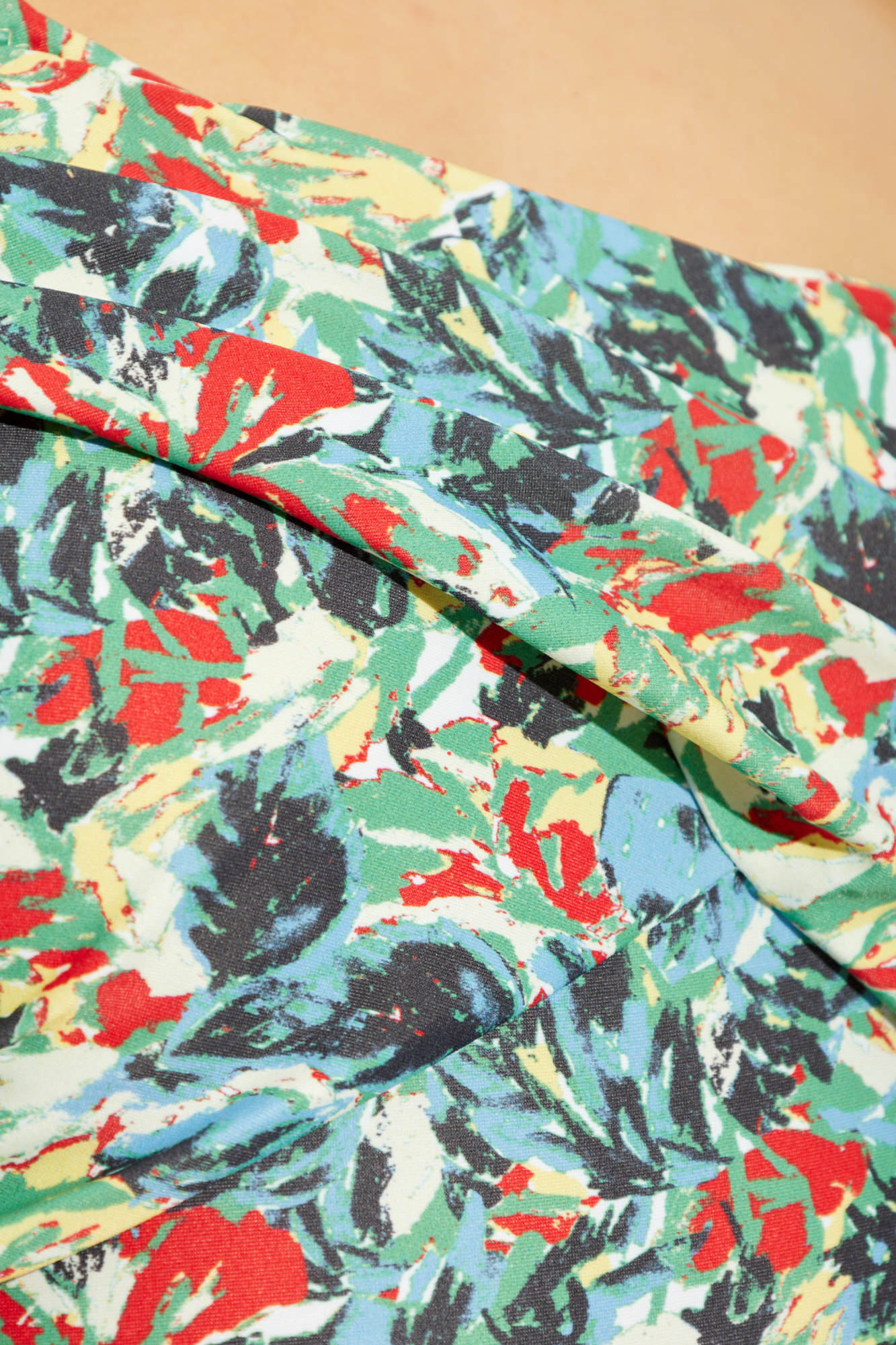 Ganni Floral-print One-shoulder Swimsuit In Multicolor